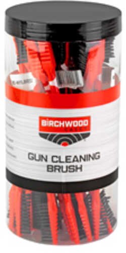 Birchwood Casey 25 Pc Nylon Brushes in Plastic Tub