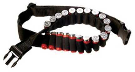 Bulldog Cases Adjustable Cartridge Belt for Shotgun Shells Black WABS