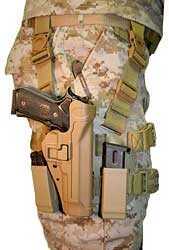 BLACKHAWK! Level 2 Tactical SERPA Holster Fits Beretta 92/96 (not Elite/Brigadier or M9A1) Right Hand Coyote Tan 430504C