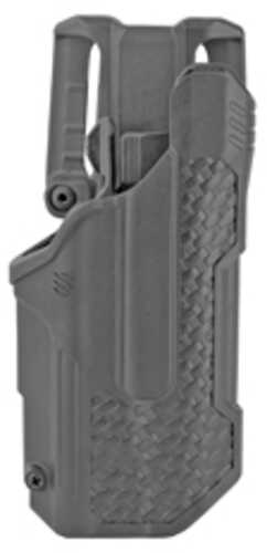 BLACKHAWK T-Series L2D Duty Holster Right Hand Fits Glock 17/22/31 With TLR1/TLR2 Includes Jacket Slot Belt Loop