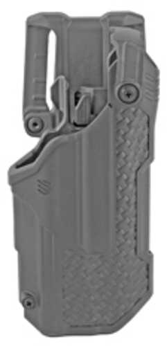 BLACKHAWK T-Series L3D Duty Holster Right Hand Fits Glock 17/22/31 With TLR1/TLR2 Includes Jacket Slot Belt Loop Balck B