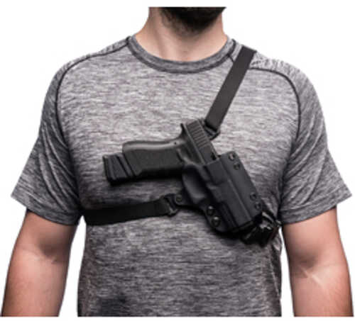 Blackpoint Tactical Outback Chest Holster Fits Sig Sauer P320/220/226/229 Kydex Construction Black Right Hand 142944