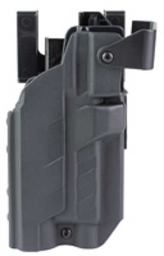 BlackPoint Tactical Enhanced Duty Holster-Light Compatible Outer Waistband Duty Holster Fits GLOCK 17 with Light Right H