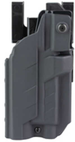 BlackPoint Tactical Slick Duty Light Holster with Ejection Port Lock Outside Waistband Duty Holster Fits GLOCK 17 with L
