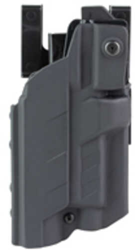 BlackPoint Tactical Slick Duty Light Holster with Ejection Port Lock Outside Waistband Duty Holster Fits GLOCK 19/45 wit