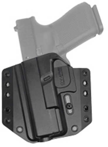 Bravo Concealment BCA OWB Holster 1.5" Belt Loops Fits Glock 19/19X/23/32/45 Left Hand Black Polymer Does no
