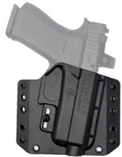 Bravo Concealment BCA OWB Holster 1.5" Belt Loops Fits Glock 48/48 MOS Right Hand Black Polymer