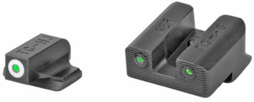 Century Arms Tritium Pro Night Sights Fit Canik TP9 Green Lamps White Ring around Front