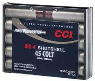 45 Colt 10 Rounds Ammunition CCI N/A Shotshell