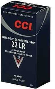 22 Long Rifle 50 Rounds Ammunition CCI 40 Grain Hollow Point