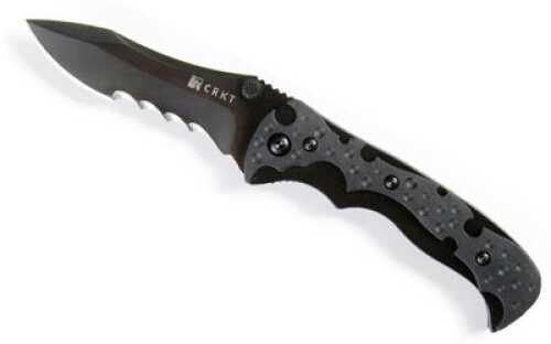 Columbia River Knife & Tool Mini My Tighe Folding Knife/Assisted 1.4116/Black Titanium Nitride Combo Deep Belly With Rec