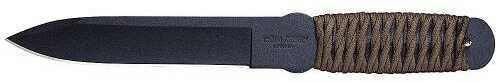 Cold Steel True Flight Thrower 6" Fixed Blade Knife Drop Point Plain Edge 1055 Carbon/Black Paracord Cordura Sheath 80TF