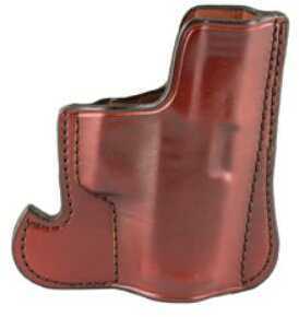 Don Hume 001 Front Pocket Holster Fits Glock 43 Ambidextrous Brown Leather J100306R
