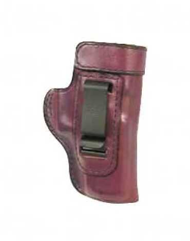 Don Hume H715M Clip-On Holster Inside The Pant Fits Glock 26 Right Hand Brown Leather J168038R