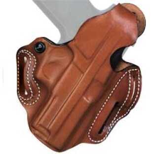 Desantis 001 Thumb Break Scabbard Belt Holster Right Hand Tan for Glock 17, 22, 31 Leather