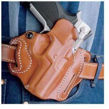 Desantis Speed Scabbard Belt Holster Fits M&P45 Shield Right Hand Tan Leather 002TA5EZ0