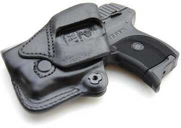 Desantis Mini Scabbard Belt Holster, Fits Glock 43, Left Hand, Black Leather 019BB8BZ0