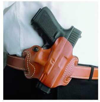 Desantis Mini Slide Belt Holster, Fits Glock 43, Left Hand, Black Leather 086bb8bz0