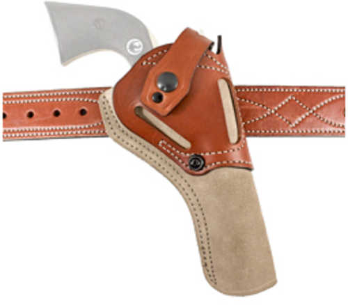 DeSantis Gunhide Wild Hog Cowboy Belt Holster Fits <span style="font-weight:bolder; ">Ruger</span> Wrangler Ambidextrous Tan Leather 189NJ9QZ0