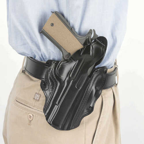 Desantis Gunhide C&l Thumb Break Scabbard Belt Holster Fits <span style="font-weight:bolder; ">Springfield</span> Prodigy 5" Leather Right Black 1clba8wz0