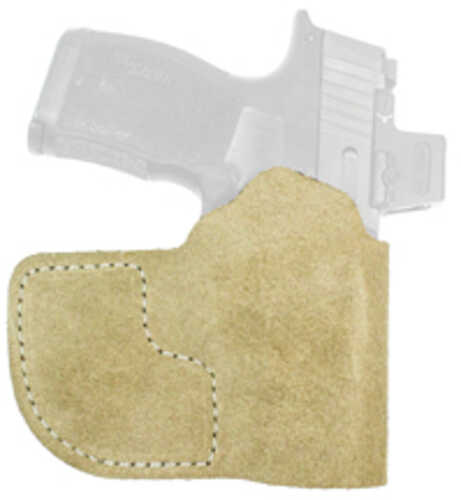 DeSantis Gunhide Suede Nemesis Pocket Holster Fits SIG P365/P365 SAS/P365X/P365 with Red Dot Sight Ambidextrous Leather