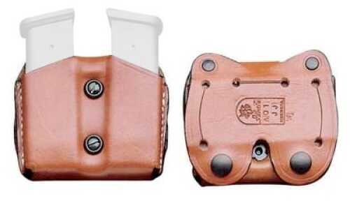 Desantis A01 DBL MAG Pouch Magazine Ambidextrous Tan Glk 26/27 Leather A01TJIIZ0