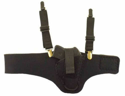 Desantis M70 Thigh High Inside the Pant Holster Left Hand Black Most Small Frame Autos Leather