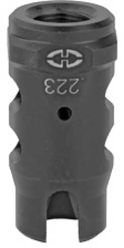 Desert Tech Ratchet Compensator 223 Remington/556NATO Black 1/2X28 Thread Pitch Compatible w/ Strike Industries Oppresso