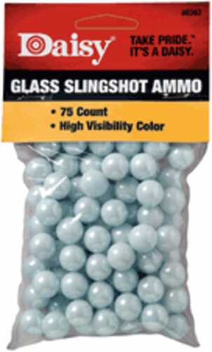 Daisy Powerline Glass Slingshot Ammo 1/2" Shot 75 Per Bag 998383-506