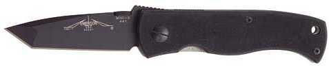Emerson BT CQC7BSFS Folding Knife 154 CM/Black Plain Tanto Point Dual Thumb Disc/Pocket Clip 3.3" Black G10 RCQC7BBT