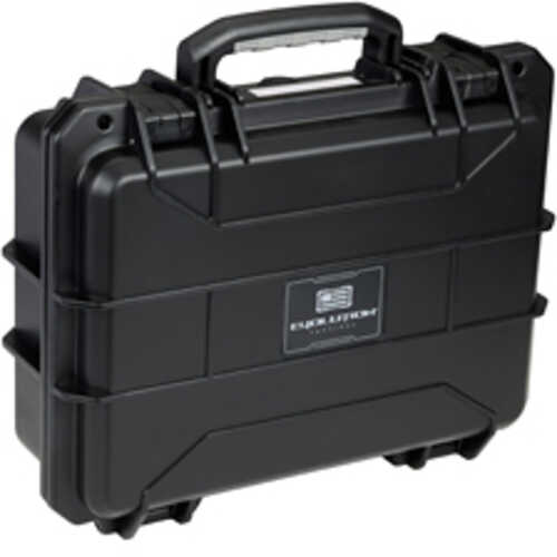 Evolution Outdoor Liberator Double Pistol Case 14.9"X11.8"X5.4" Polypropylene Construction Black SPC-62089
