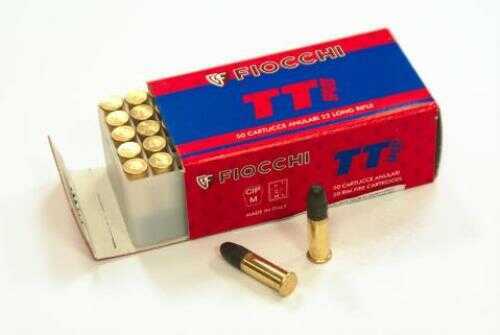 22 Long Rifle 50 Rounds Ammunition Fiocchi Ammo 40 Grain Lead