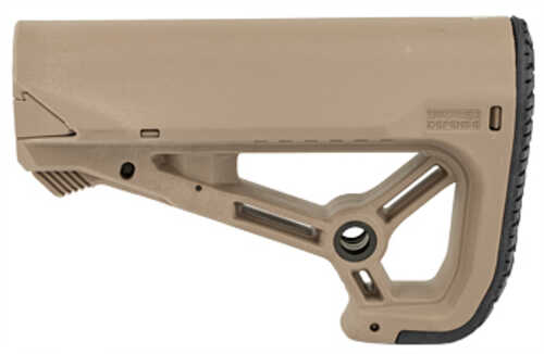 FAB Defense AR-15 Buttstock Small and Compact Design Fits Mil-Spec And Commercial Tubes Flat Dark Earth Finish FX-GLCORE