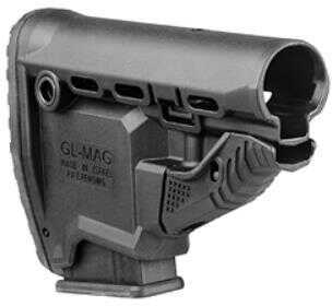 FAB Defense Stock Survival Buttstock w/Built-in 10 round Mag Carrier Fits AR Black Finish FX-GLMAGB