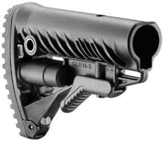 FAB Defense AR-15 Buttstock with Storage Compartment Mil-Spec and Commercial Tubes Polymer Black