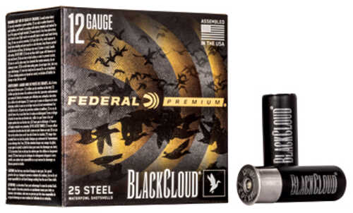 Federal Premium Black Cloud FS Steel with Flightcontrol Flex Wad 12 Gauge 2.75" #3 1 1/8 oz Steel Shot 25 Round Box PWBX