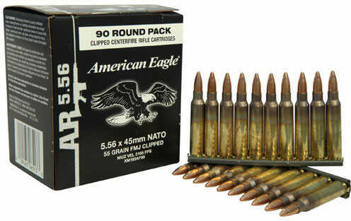 5.56mm Nato 450 Rounds Ammunition Federal Cartridge 55 Grain Full Metal Jacket