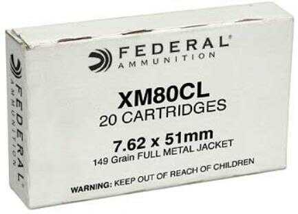 Federal 7.62 NATO 149 Grain FMJ - 500 Rounds for Bulk Training