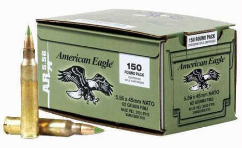 5.56mm Nato 600 Rounds Ammunition Federal Cartridge 62 Grain Full Metal Jacket