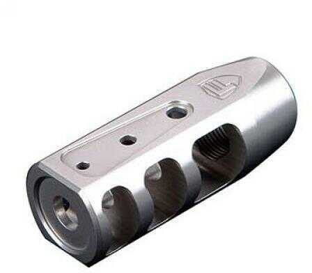 Fortis 5.56mm Red Muzzle Brake, Nitride Coated, Stainless Steel Finish Md: F-REDSS