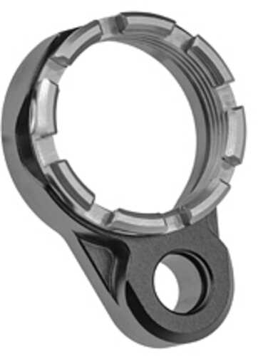Fortis Manufacturing Inc. Light Weight K1 Castle Nut and End Plate Black and Gray Anodized Finish LE-BLK-K1-GRY