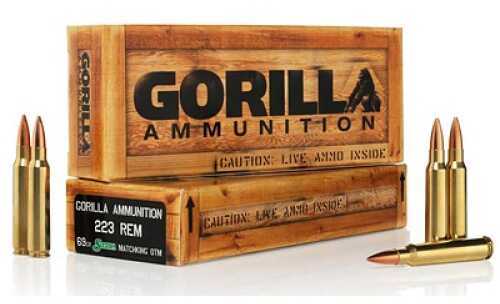 223 Remington 20 Rounds Ammunition Gorilla Company 69 Grain Sierra Match King