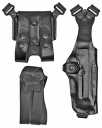 Galco Vertical Shoulder Holster System 3.0 Fits Beretta 92/96 Ambidextrous Black Leather VHS3-202B