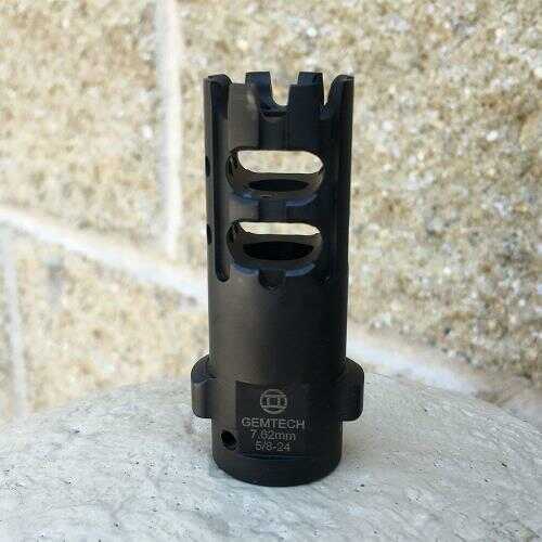 Gemtech 7.62 (5/8-24 Thread) Muzzle Brake, Carbon Cutting Md: QM-HVT-BR