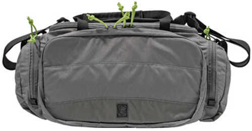 Grey Ghost Precision Range Bag Gray with Lime Green Zipper Pulls 500D Cordura Nylon 9"x20"x7" 1 260 Total Cubic Inches 6