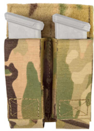Grey Ghost Gear Double Pistol Magna Pouch Laminate Nylon the Attaches to any MOLLE/PALS Style Webbing With Two