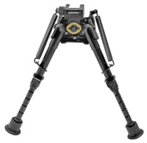 Harris Bipods S-BRMP Sb RMP Made Of Steel/Aluminum With Black Anodized Finish 6-9" Vertical Adjustment Notched Legs