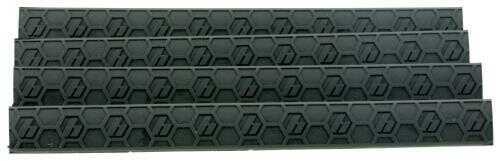 HEXMAG M-LOK WedgeLOK Rail Covers Slot Grip Black Finish HX-MLC-4PK-BLK