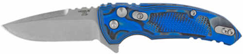 Hogue X1-Microflip Folding Knife 2.75" G-Mascus Blue Scales Drop Point Blade
