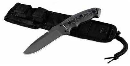 Hogue Grips EX-F01 5.5" Fixed Blade Knife Drop Point G10 Frame A2 Black Kote G-Mascus Scales Sheath 35